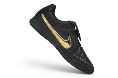 Nike Tiempo Legend 10R SE TF Artificial Turf Soccer Shoes - Black/Black/Metallic Gold
