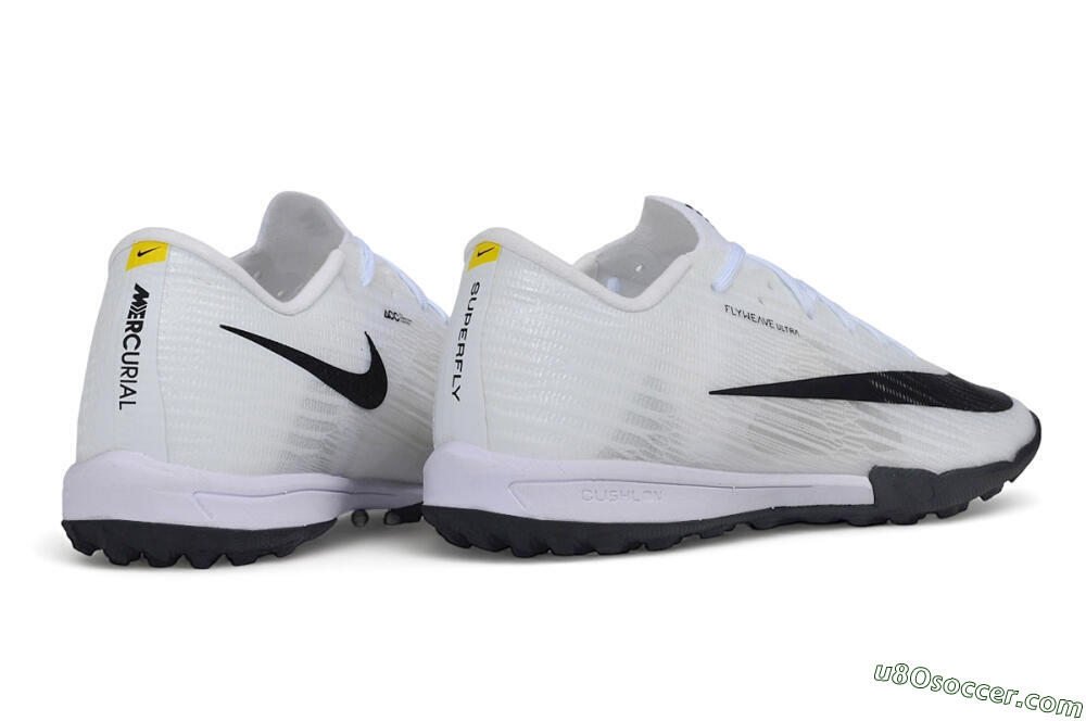 Nike Air Zoom Mercurial Superfly 11 Elite TF Artificial Turf Soccer Shoes - White/White/Black 6