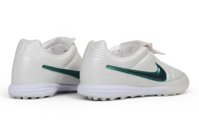 Nike Tiempo Legend 10R SE TF Artificial Turf Soccer Shoes - White/Pearl White/Emerald Green