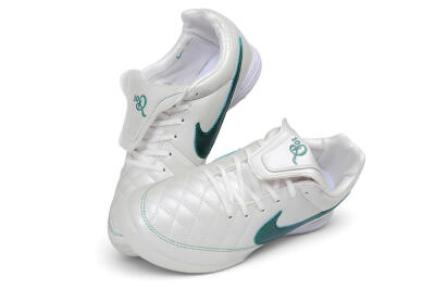 Nike Tiempo Legend 10R SE TF Artificial Turf Soccer Shoes - White/Pearl White/Emerald Green