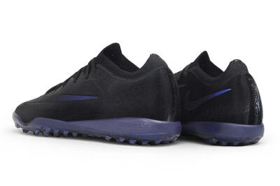 Nike Air Zoom Mercurial Vapor 17 Elite TF Artificial Turf Soccer Shoes - Black/Black/Hyper Royal