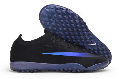 Nike Air Zoom Mercurial Vapor 17 Elite TF Artificial Turf Soccer Shoes - Black/Black/Hyper Royal
