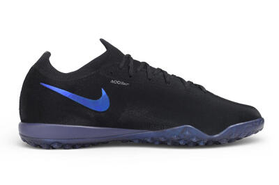Nike Air Zoom Mercurial Vapor 17 Elite TF Artificial Turf Soccer Shoes - Black/Black/Hyper Royal