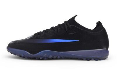 Nike Air Zoom Mercurial Vapor 17 Elite TF Artificial Turf Soccer Shoes - Black/Black/Hyper Royal