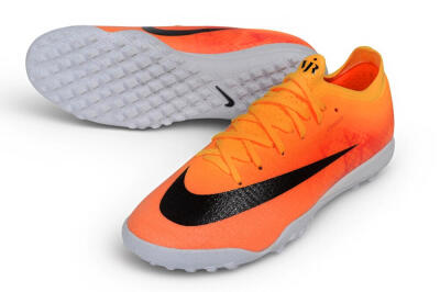 Nike Air Zoom Mercurial Vapor 17 Elite TF Artificial Turf Soccer Shoes - Orange/Bright Mango/Black