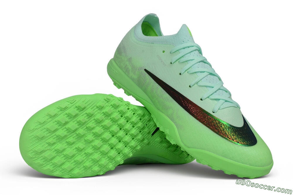 Nike Air Zoom Mercurial Vapor 17 Elite TF Artificial Turf Soccer Shoes - Green/Mint Foam/Iridescent Black 0
