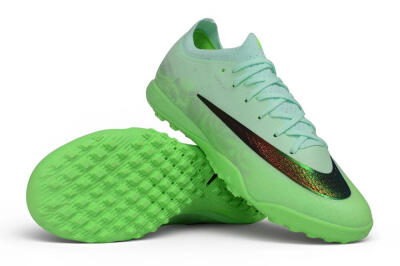 Nike Air Zoom Mercurial Vapor 17 Elite TF Artificial Turf Soccer Shoes - Green/Mint Foam/Iridescent Black