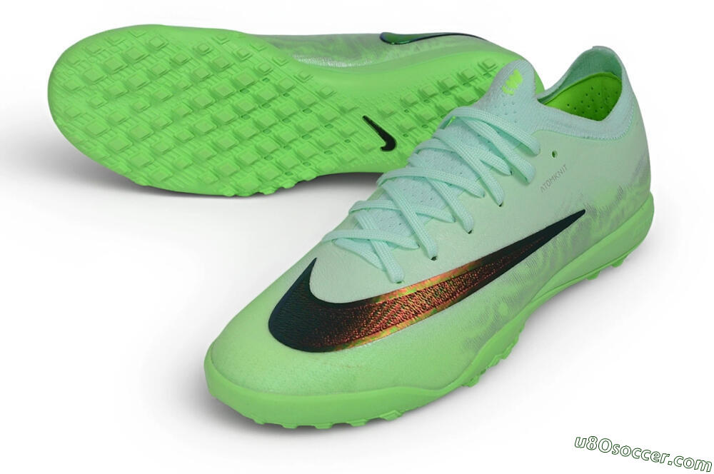 Nike Air Zoom Mercurial Vapor 17 Elite TF Artificial Turf Soccer Shoes - Green/Mint Foam/Iridescent Black 3