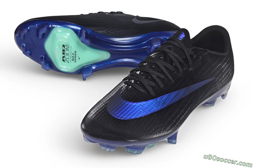 Nike Air Zoom Mercurial Superfly 11 Elite FG Firm Ground Soccer Cleats - Black/Black/Deep Royal Blue 3