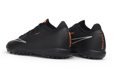 Nike Air Zoom Mercurial Vapor 17 Elite TF Artificial Turf Soccer Shoes - Black/Black/Total Orange