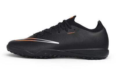 Nike Air Zoom Mercurial Vapor 17 Elite TF Artificial Turf Soccer Shoes - Black/Black/Total Orange