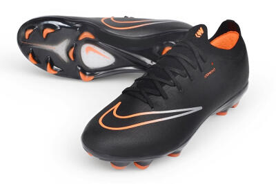 Nike Air Zoom Mercurial Vapor 17 Elite FG Firm Ground Soccer Cleats - Black/Black/Bright Orange