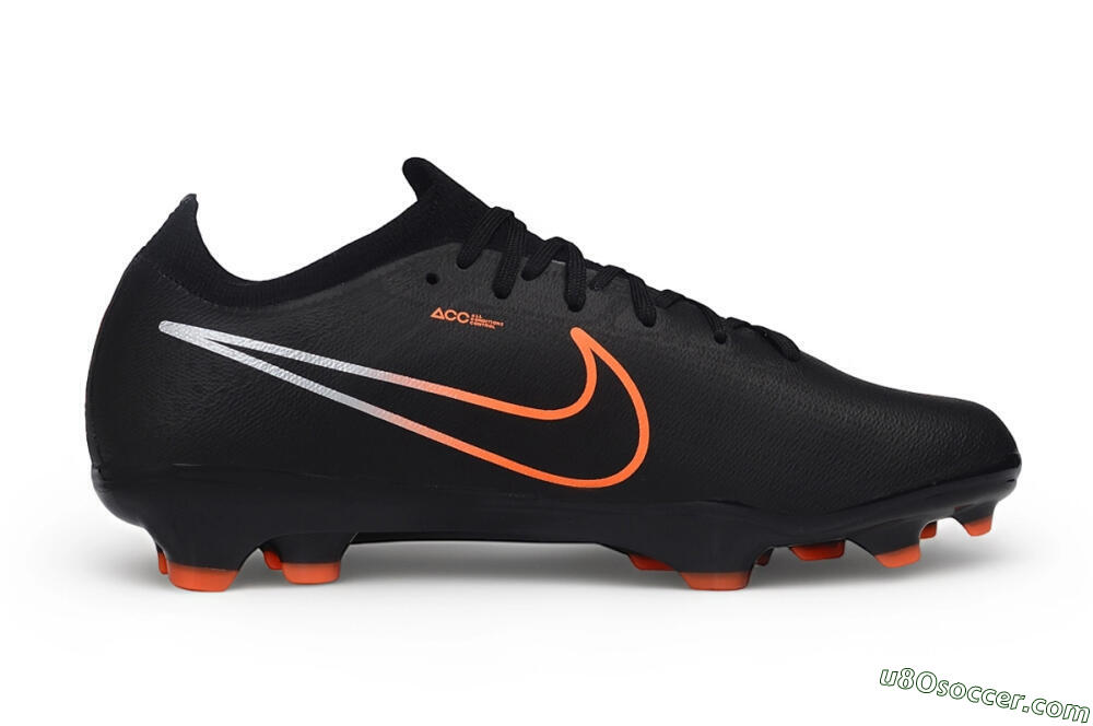 Nike Air Zoom Mercurial Vapor 17 Elite FG Firm Ground Soccer Cleats - Black/Black/Bright Orange 5