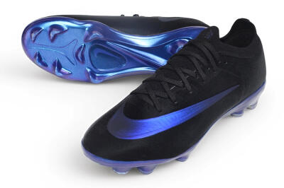 Nike Air Zoom Mercurial Vapor 17 Elite FG Firm Ground Soccer Cleats - Black/Black/Deep Royal Blue