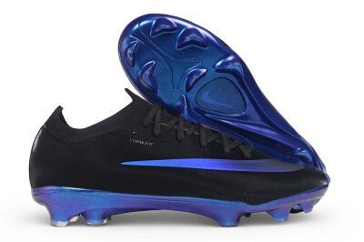 Nike Air Zoom Mercurial Vapor 17 Elite FG Firm Ground Soccer Cleats - Black/Black/Deep Royal Blue