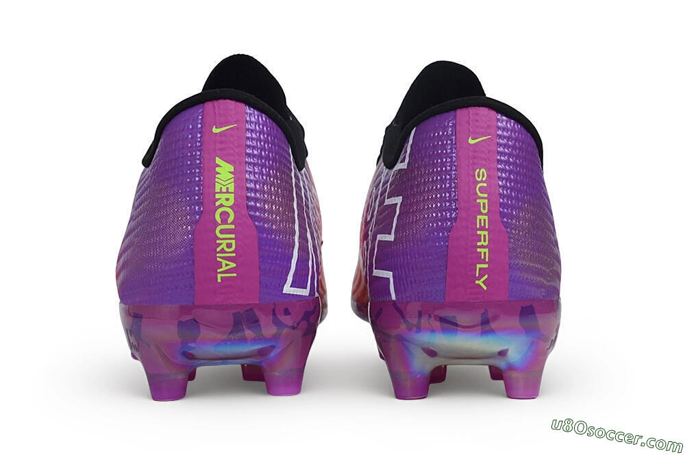 Nike Air Zoom Mercurial Superfly 11 Elite AG Artificial Grass Soccer Cleats - Purple/Sunset Gradient/Electric Volt 5