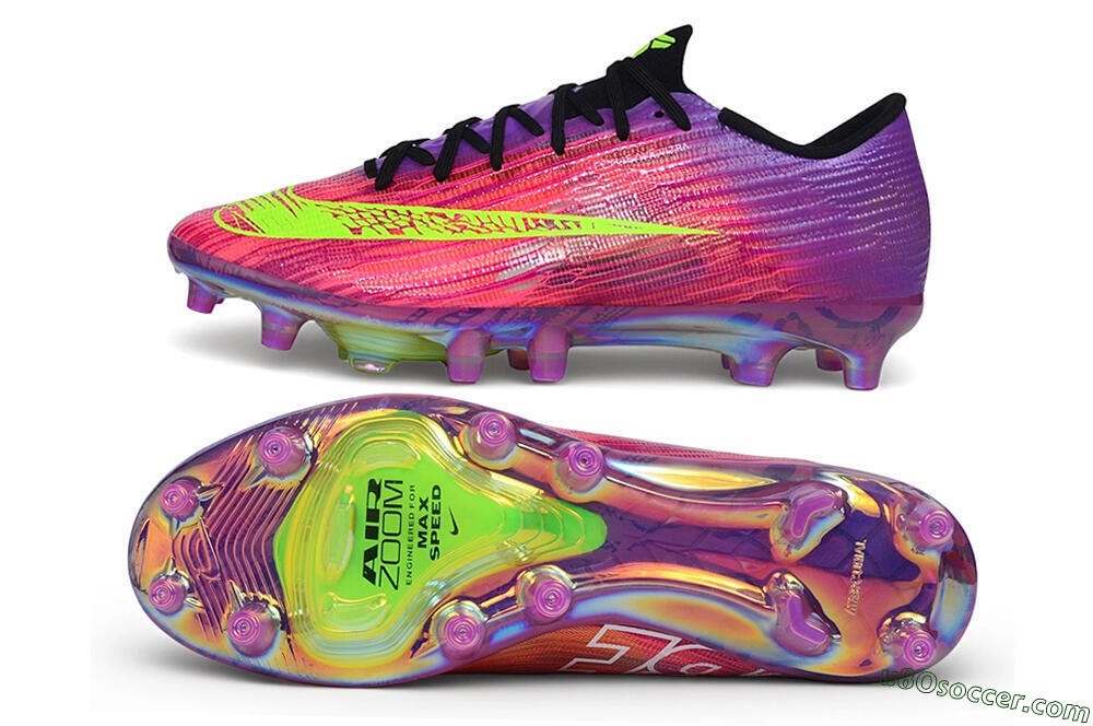 Nike Air Zoom Mercurial Superfly 11 Elite AG Artificial Grass Soccer Cleats - Purple/Sunset Gradient/Electric Volt 0