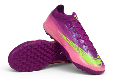 Nike Air Zoom Mercurial Vapor 17 Elite TF Artificial Turf Soccer Shoes - Purple/Berry/Volt
