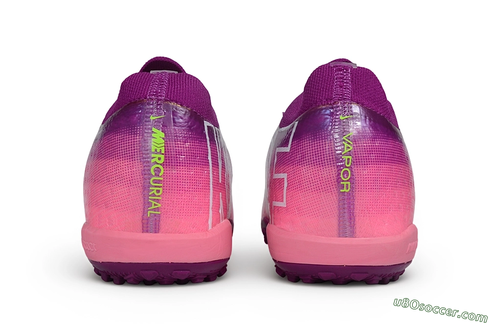 Nike Air Zoom Mercurial Vapor 17 Elite TF Artificial Turf Soccer Shoes - Purple/Berry/Volt 5
