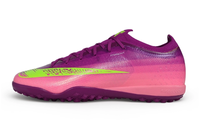 Nike Air Zoom Mercurial Vapor 17 Elite TF Artificial Turf Soccer Shoes - Purple/Berry/Volt