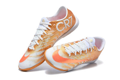 Nike Air Zoom Mercurial Vapor 17 Elite IC Indoor & Futsal Soccer Shoes - Gold/Metallic Gold/Bright Crimson