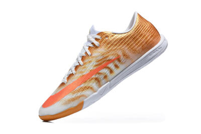 Nike Air Zoom Mercurial Vapor 17 Elite IC Indoor & Futsal Soccer Shoes - Gold/Metallic Gold/Bright Crimson