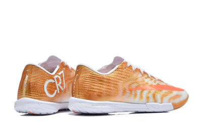 Nike Air Zoom Mercurial Vapor 17 Elite IC Indoor & Futsal Soccer Shoes - Gold/Metallic Gold/Bright Crimson