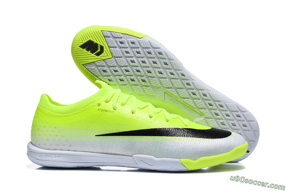 Nike Air Zoom Mercurial Vapor 17 Elite IC Indoor & Futsal Soccer Shoes - Yellow/Volt/Metallic Silver 1