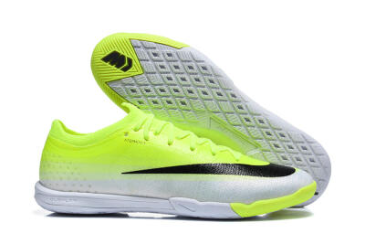 Nike Air Zoom Mercurial Vapor 17 Elite IC Indoor & Futsal Soccer Shoes - Yellow/Volt/Metallic Silver