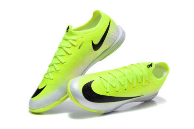 Nike Air Zoom Mercurial Vapor 17 Elite IC Indoor & Futsal Soccer Shoes - Yellow/Volt/Metallic Silver