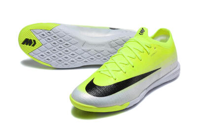Nike Air Zoom Mercurial Vapor 17 Elite IC Indoor & Futsal Soccer Shoes - Yellow/Volt/Metallic Silver
