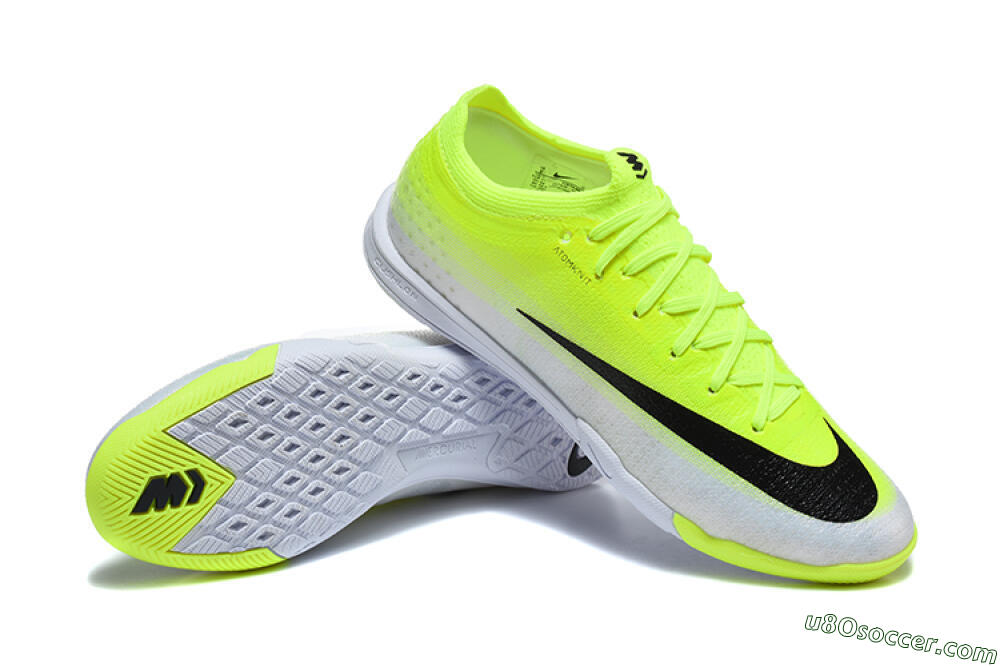Nike Air Zoom Mercurial Vapor 17 Elite IC Indoor & Futsal Soccer Shoes - Yellow/Volt/Metallic Silver 4