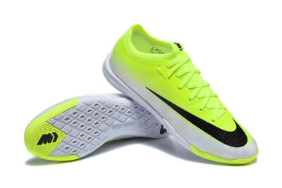 Nike Air Zoom Mercurial Vapor 17 Elite IC Indoor & Futsal Soccer Shoes - Yellow/Volt/Metallic Silver