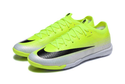 Nike Air Zoom Mercurial Vapor 17 Elite IC Indoor & Futsal Soccer Shoes - Yellow/Volt/Metallic Silver