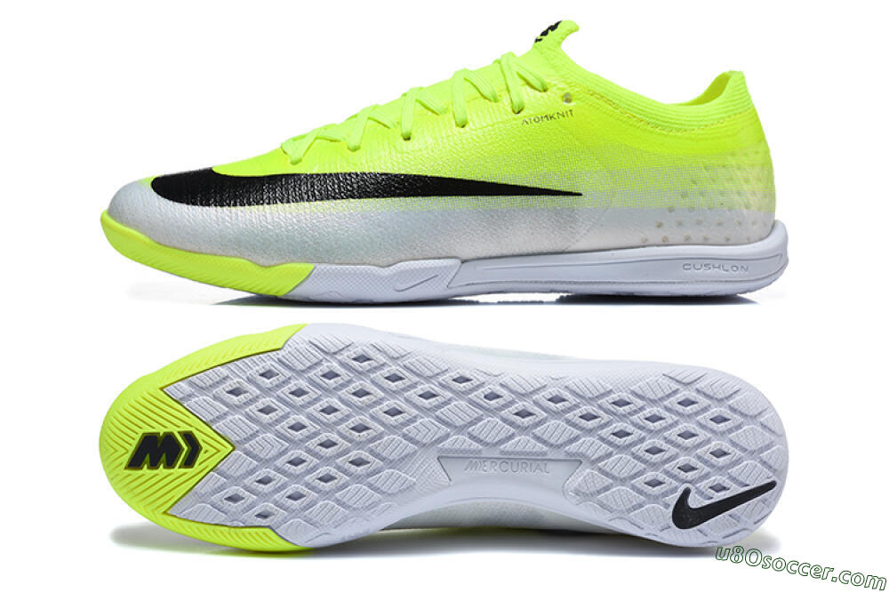 Nike Air Zoom Mercurial Vapor 17 Elite IC Indoor & Futsal Soccer Shoes - Yellow/Volt/Metallic Silver 0