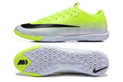 Nike Air Zoom Mercurial Vapor 17 Elite IC Indoor & Futsal Soccer Shoes - Yellow/Volt/Metallic Silver