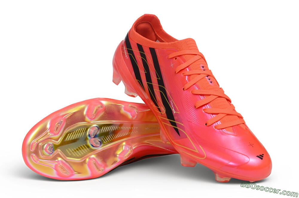 Adidas F50 Hyperfast Elite FG Firm Ground Soccer Cleats - Orange/Solar Red/Core Black 3