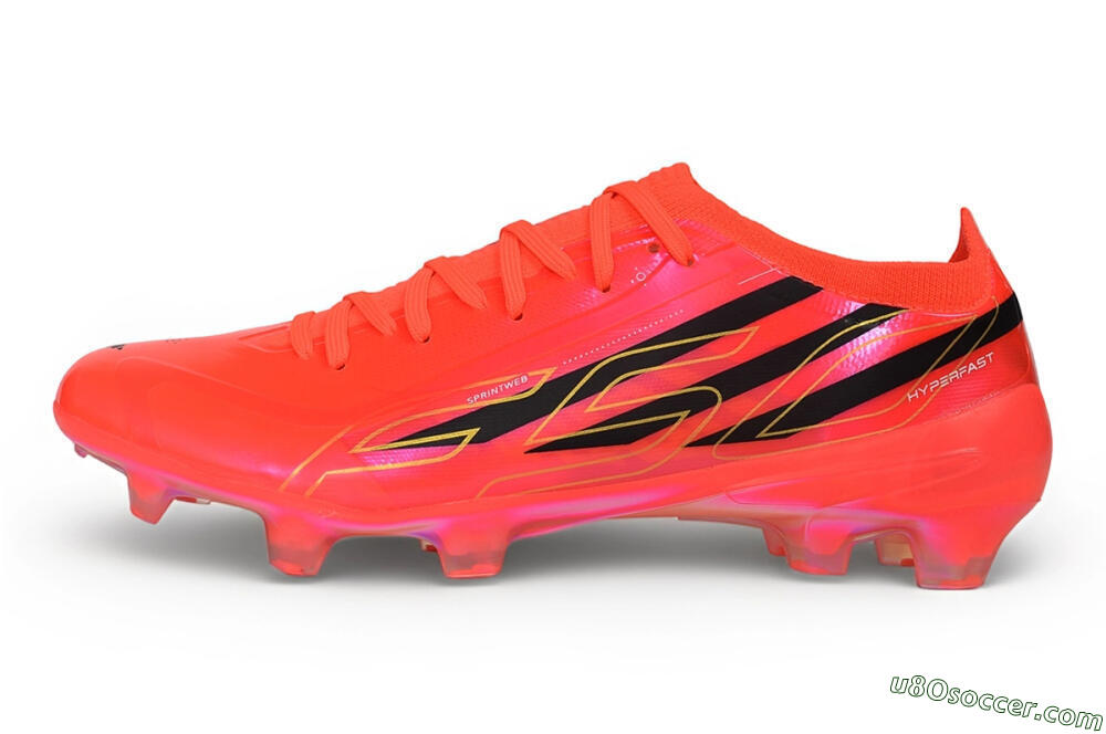 Adidas F50 Hyperfast Elite FG Firm Ground Soccer Cleats - Orange/Solar Red/Core Black 2