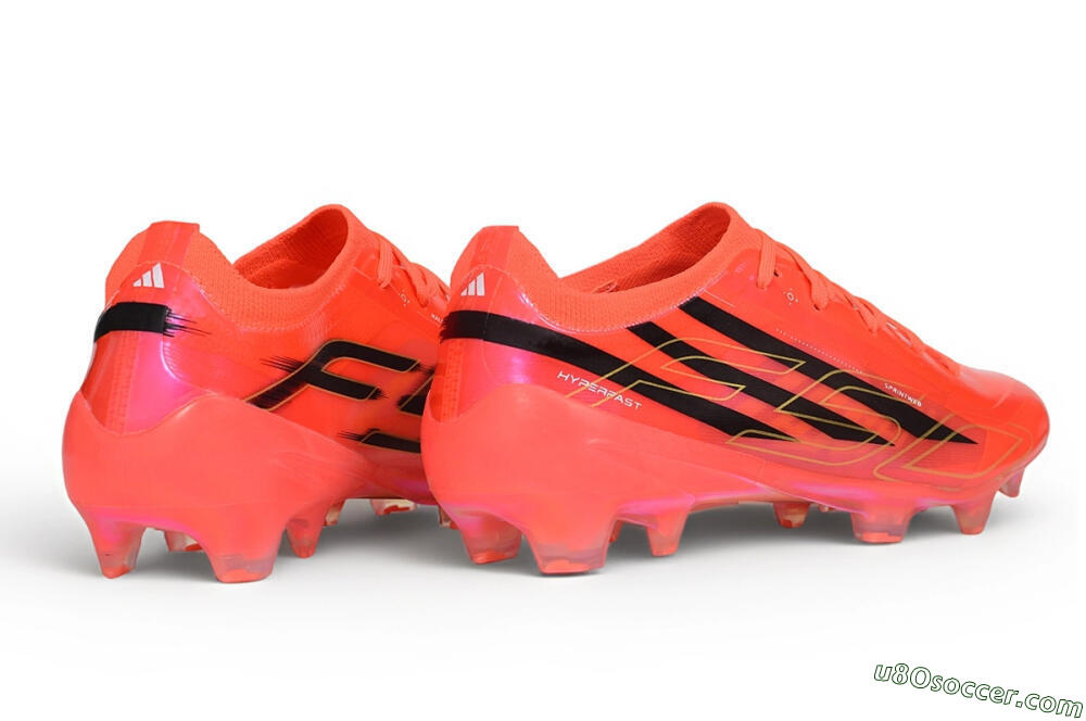 Adidas F50 Hyperfast Elite FG Firm Ground Soccer Cleats - Orange/Solar Red/Core Black 6