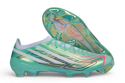 Adidas F50 Hyperfast Elite FG Firm Ground Soccer Cleats - Green/Mint Green/Iridescent White