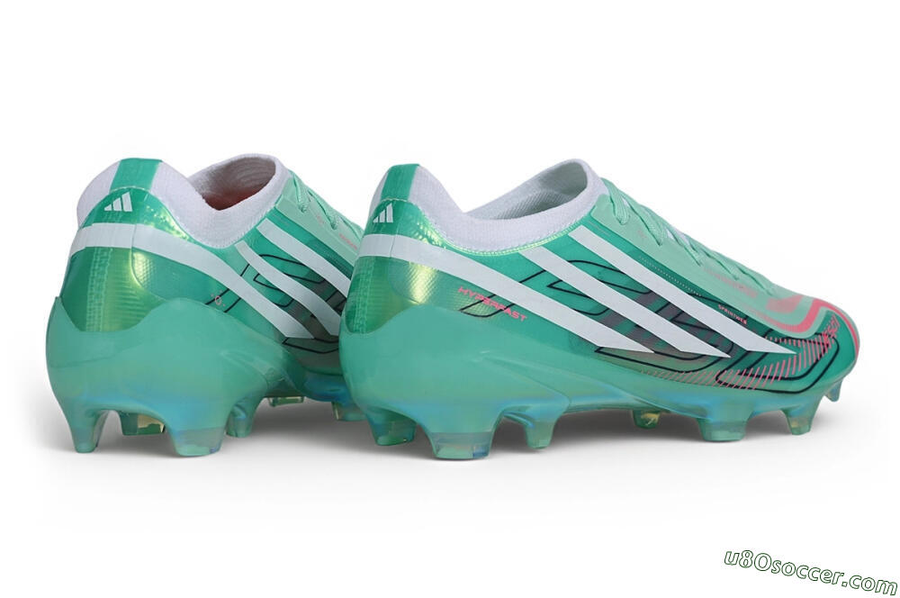 Adidas F50 Hyperfast Elite FG Firm Ground Soccer Cleats - Green/Mint Green/Iridescent White 6