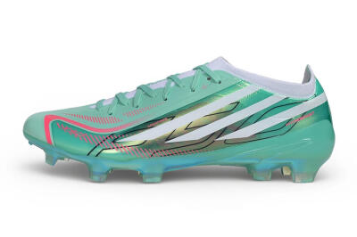 Adidas F50 Hyperfast Elite FG Firm Ground Soccer Cleats - Green/Mint Green/Iridescent White