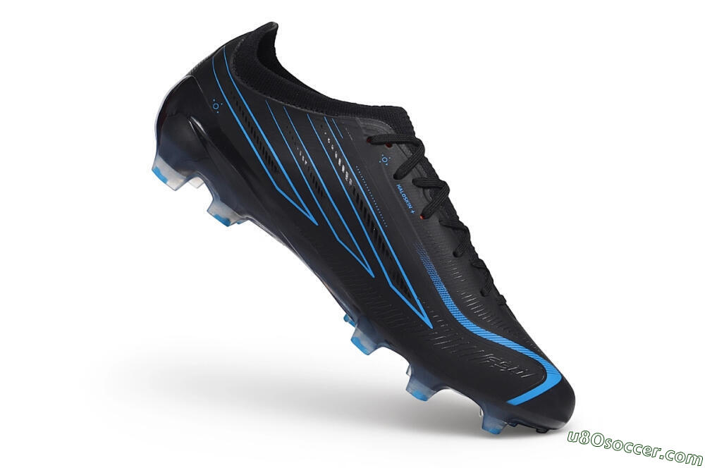 Adidas F50 Hyperfast Elite FG Firm Ground Soccer Cleats - Black/Core Black/Lucid Blue 4