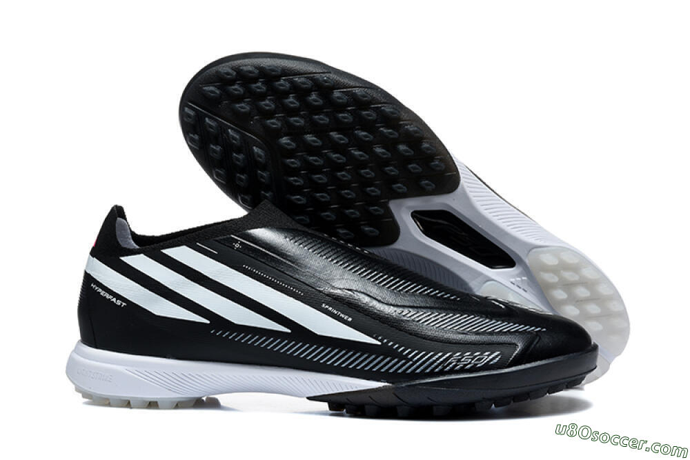 Adidas F50 Hyperfast Pro TF Artificial Turf Soccer Shoes - Black/Core Black/Cloud White 1