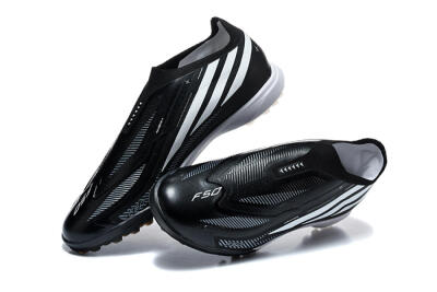 Adidas F50 Hyperfast Pro TF Artificial Turf Soccer Shoes - Black/Core Black/Cloud White