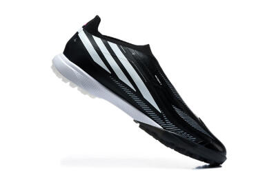 Adidas F50 Hyperfast Pro TF Artificial Turf Soccer Shoes - Black/Core Black/Cloud White