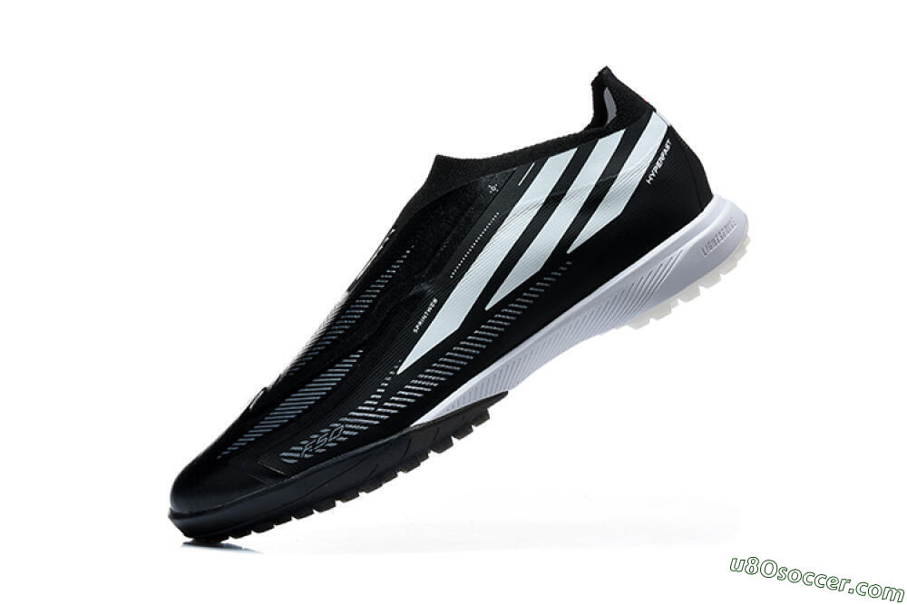Adidas F50 Hyperfast Pro TF Artificial Turf Soccer Shoes - Black/Core Black/Cloud White 8