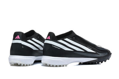 Adidas F50 Hyperfast Pro TF Artificial Turf Soccer Shoes - Black/Core Black/Cloud White