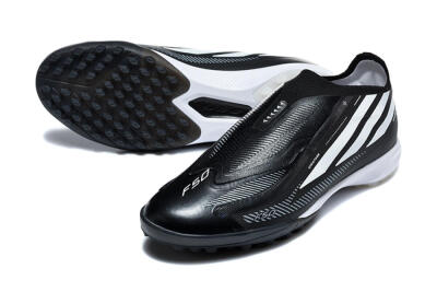 Adidas F50 Hyperfast Pro TF Artificial Turf Soccer Shoes - Black/Core Black/Cloud White