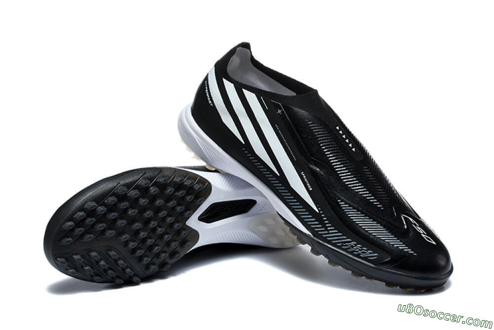 Adidas F50 Hyperfast Pro TF Artificial Turf Soccer Shoes - Black/Core Black/Cloud White 4